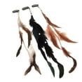 thumbnail image 5 of Hair Feathers Clip Extensions 6PCS Braided Beads Barrettes For Women Party Summer Hair Accessories 6PCS, 5 of 9