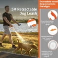 thumbnail image 4 of Dog Supplies Luminous Retractable Dog Leash with Front Safety Led Light - 360°Tangle-Free Training Leash for Ultimum Freedom with Anti Slip Handle Dogs & Cats - Purple, 4 of 8