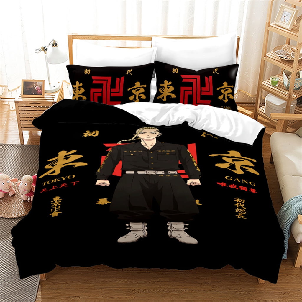 Buy Anime Bed Comforter Sets 3D Print Manga Bedding Sets Twin Full