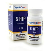 Superior Source 5-HTP (5-hydroxytryptophan) 50 mg, Quick Dissolve Tablets, 60 Ct