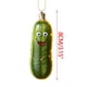 thumbnail image 2 of Multi Functional Acrylic Decorative Christmas Tree Pendant Cute Mini Cucumber Christmas Pendant, 2 of 5