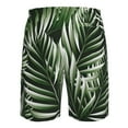 thumbnail image 6 of Kll Tropical Palm Leaves1 Men'S Casual Summer Beach Shorts Hawaiian Shorts With Pockets-3x-Large, 6 of 9