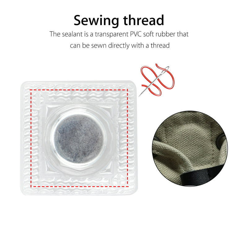 AMORNPHAN 10 Set 18mm.3/4 Invisible Hidden Magnetic Buttons Snap Magnet Fastener Handbag Cloth Clasp Purse Closure DIY Sewing Tools