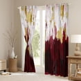 thumbnail image 3 of Homewish Garffiti Aesthetic Black Out Curtains,Oil Painting Artistic Curtains Pack of 2 (42x63 Each),Red White Gold Bedroom Curtains For Adults,Luxury Bedroom Decor, 3 of 6