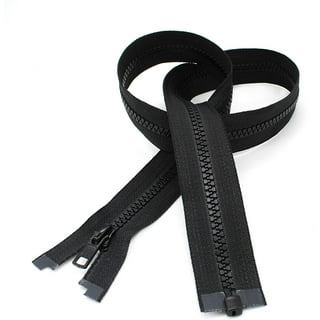 YKK Vislon 2-Way Separating Zipper, 26, Black