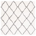 thumbnail image 2 of Safavieh Flokati Juniper Geometric Polyester Shag Area Rug, Ivory/Dark Gray, 6'7" x 6'7" Square, 2 of 11