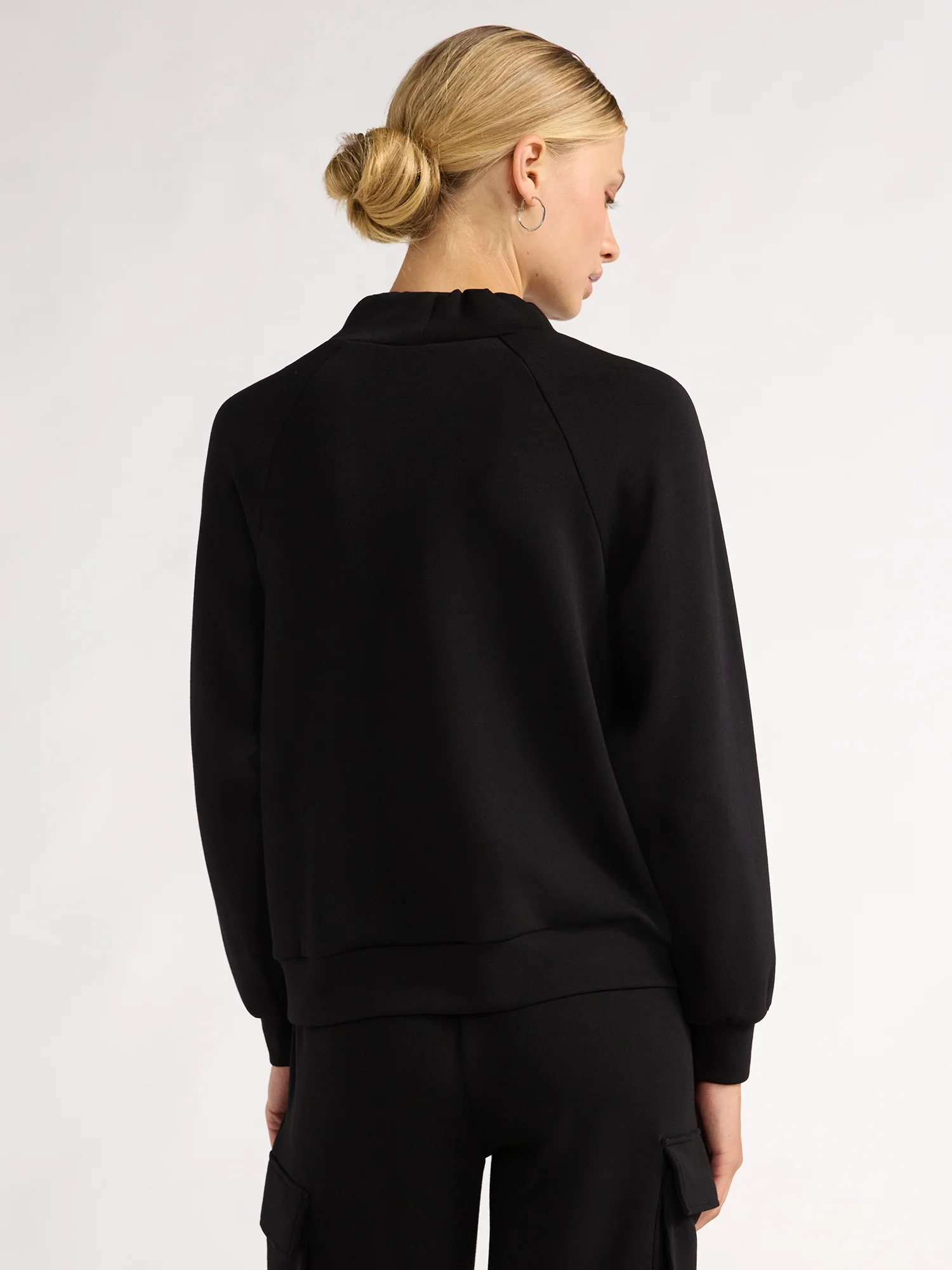 Scoop Women's and Women’s Plus Ultimate ScubaKnit Funnel Neck Sweatshirt, Sizes XS-4X