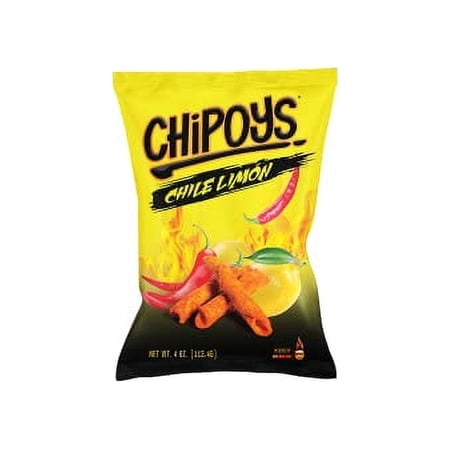 bb 11/25 case of 8 Fiery Tortilla Chips | Chile Limon Flavor | 4 Ounce Bags | Pack of 8