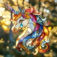 thumbnail image 2 of Unicorn ACRYLIC SUNCATCHER Colorful Unicorn Window Hanging Rainbow Unicorn Gift for Little Girls Kids Room Decor Birthday Gift For Daughter 1836426247 2183, 2 of 3