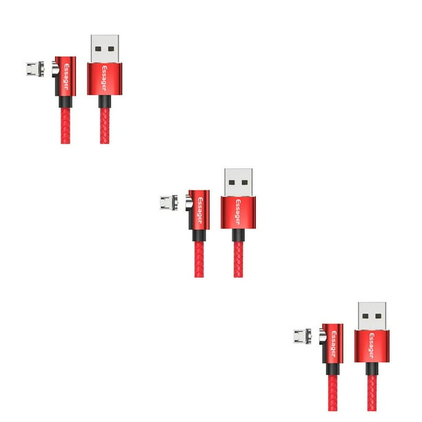 Sidaley Essager, Cable Micro USB para iPhone, Samsung, Android, teléfono móvil, Cable de carga rápida, Cable magnético, Type4 NO4
