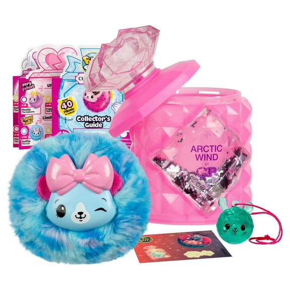 Pikmi Pops Cheeki Puffs, Medium Scented Shimmer Plush Toy, Styles May Vary