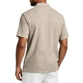 thumbnail image 6 of Hearthz Mens Polo Shirt Moisture Wicking Short Sleeve Shirt for Men Casual Summer Shirt Soft Breathable Golf Polo Shirts for Men Khaki L, 6 of 9
