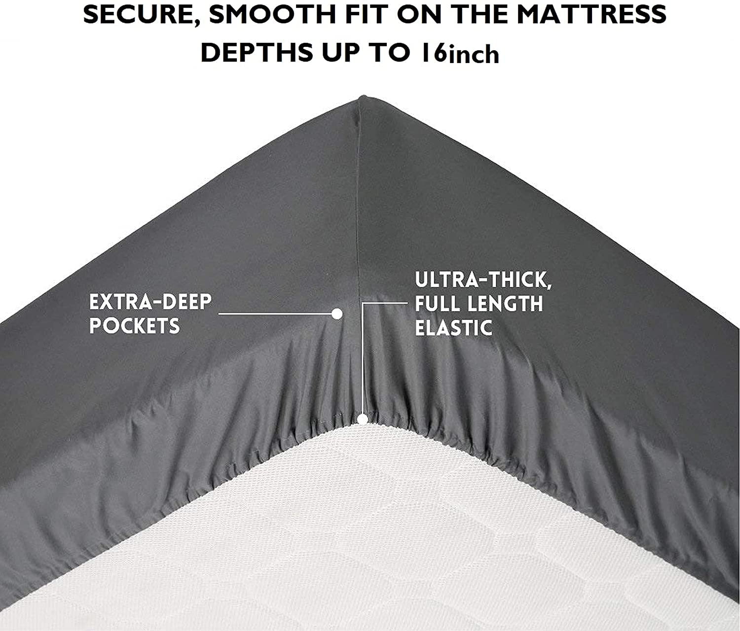 1500 Series Hospitality Fitted Sheet 1-Piece Fitted Sheet, Twin/Twin XL Gold