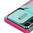 thumbnail image 3 of For Motorola Edge 2025 Ultimate U Design Hybrid with Camera Window Covering - Teal+Hot Pink, 3 of 4