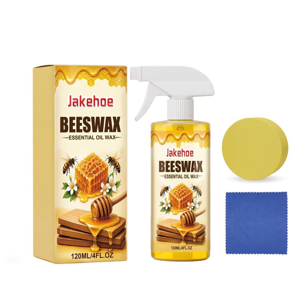 120ML Beeswax Furniture Polish Spray, Wood Polishing Maintenance Spray for Wooden Surface Care