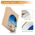 thumbnail image 4 of Dailycode 2 Pack Napkin Holder for Table Acrylic Kitchen Paper Tissue Dispenser, Starfish Beach Coconut Tree, 4 of 9