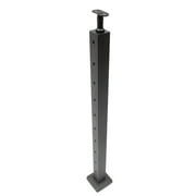 Miumaeov Cable Railing Post Deck Railing Garden Fencing Accessories Stainless 36*2*2 In
