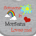 thumbnail image 4 of Inktastic Someone in Montana Loves Me Boys or Girls Baby Bib, 4 of 4