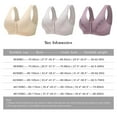 thumbnail image 6 of Pretty Comy Lace Bras for Women Front Snap Wide Straps Vest Bra Seamless Wirefree Bra Push Up Lingerie 40, 6 of 6