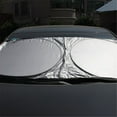 thumbnail image 4 of WSBDENLK Car Double-Ring Sunshade Coated with Cloth Front Stop, Folding Sunscreen, Heat Insulation and Barrier In the Car, Protection In Summer Car Shade Front Windshield Parasol Para Parabrisas, 4 of 7
