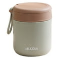 thumbnail image 2 of Insulated Food Container Leak Proof Food Jar with Folding Spoon Portable Insulated Lunch Containers Thermal Lunch Box for Kids for Hot Lunch Soup Food, 2 of 8