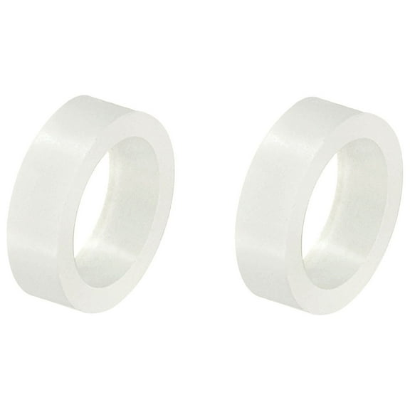 Uxcell Round Spacer Washer, 100 Pack Nylon 5mm ID x 7mm OD x 2mm L for M5 Screws Block, White