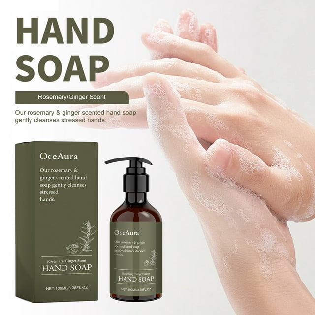 Bilqis Hand Soap The Fresh Fragrances Of Hand Soap And Rosemarys Ginger Soap Liquid In A Refillable Pump 100ml