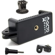 OCTO MOUNTS | Universal Smartphone Holder w/GoPro Style Mount Attachment, Tripod Adapter & Screw Adapter for Any Phone.