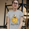 thumbnail image 3 of Tee Hunt Happy Easter Crazy Egg T-Shirt Egg Tapping Religious Holiday Women's T-Shirt Tee, Gray, Medium, 3 of 5