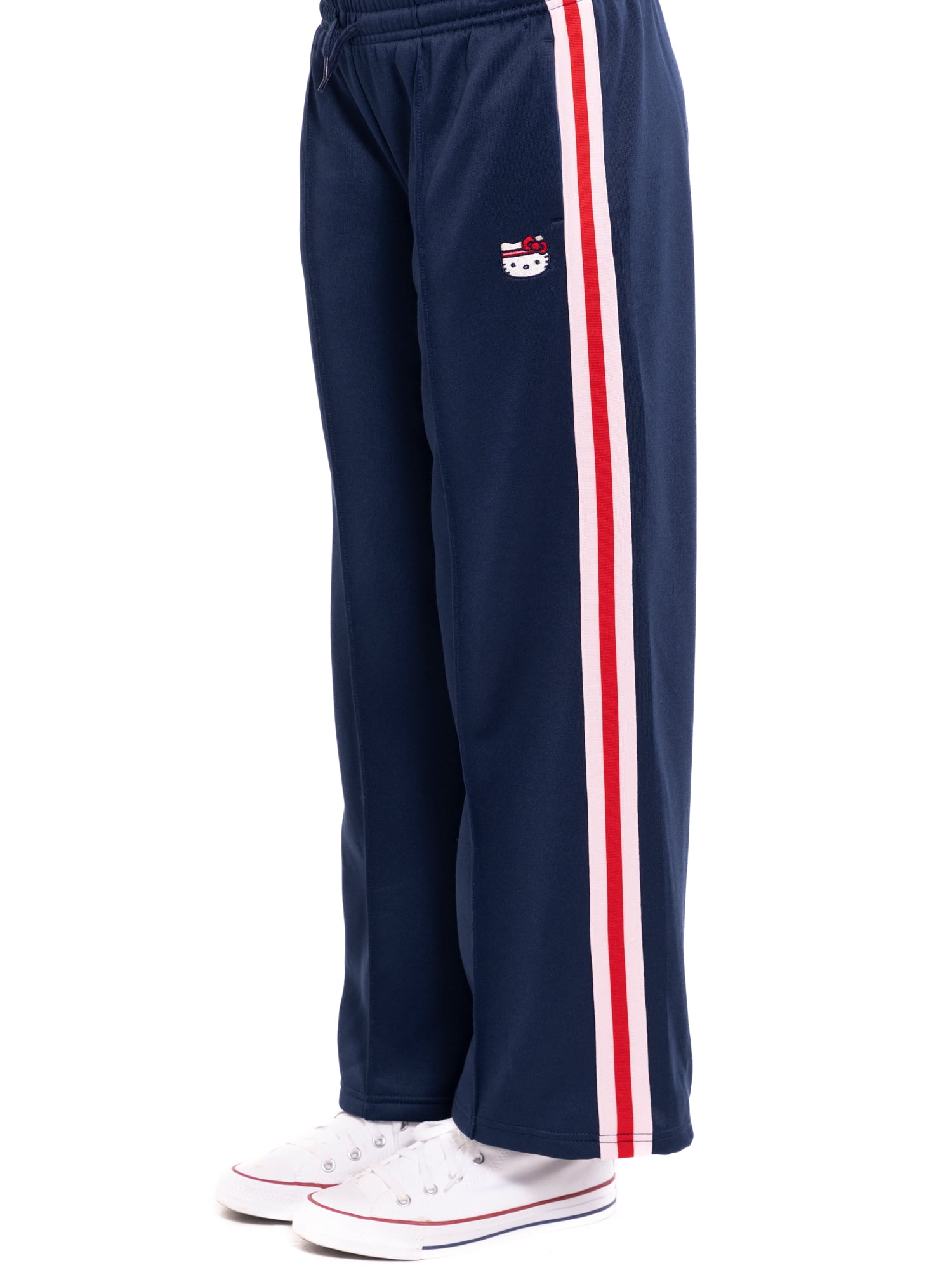 Wonder Nation Hello Kitty Girls Graphic Track Pants, Sizes 4-18