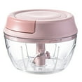 thumbnail image 1 of Coofit Manual Garlic Chopper Mini Stainless Steel Portable Onion Crusher Food Chopper, 1 of 10