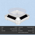thumbnail image 4 of Solar Display Stand Turntable, Battery Double Used Rotating Display for Jewelry Spinner Watch Hobby Collection Shelf, 4 of 9