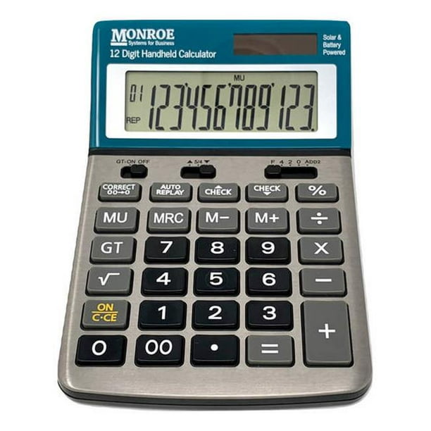Monroe MNE12DHD 12Digit Programmable HeavyDuty Accounting Printing