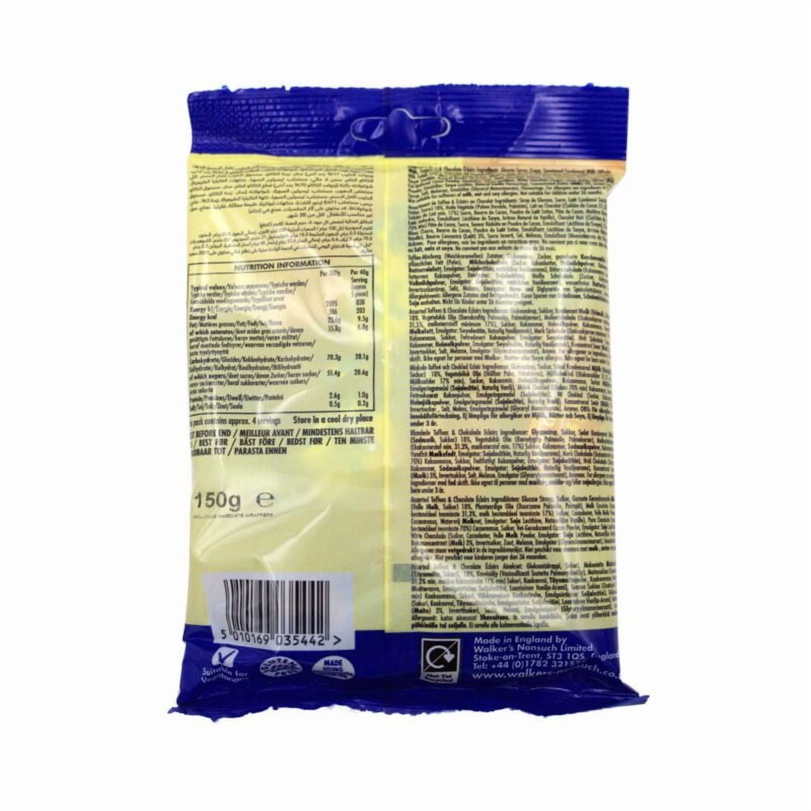 Walkers Nonsuch Assorted Toffees and Chocolate Eclairs 150g