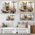 thumbnail image 4 of Designart "Wilderness Necessities: Wolf Family" Minimalism Floater Framed Wall Art Prints, 4 of 5