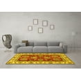 thumbnail image 3 of Ahgly Company Machine Washable Indoor Rectangle Oriental Yellow Traditional Area Rugs, 2' x 3', 3 of 4