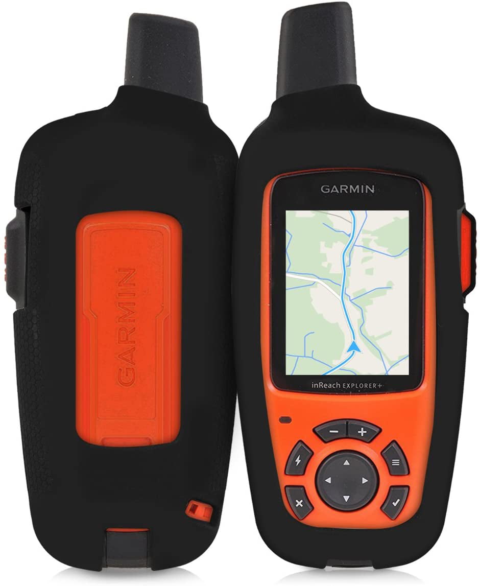 Black kwmobile Case for Garmin inReach Mini GPS Handset Navigation System Soft Silicone Skin Protective Cover