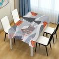 thumbnail image 4 of Yayeee Tablecloths 54" x 54" Rectangle Wrinkle Resistant Party Table Cover, Gray Snow Houses, 4 of 8