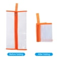 thumbnail image 4 of Uxcell Shoe Bags for Travel, Foldable Transparent Shoes Pouch, Orange 4 Pack, 4 of 6