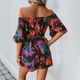 thumbnail image 3 of Sequin Leopard Jumpsuits Women Jumpsuit Women Fashion Womens Style Jumpsuit plus Size Long Sleeve Jumpsuits And Rompers Women Summer Romper Pockets Romper Cap Sleeve off One Shoulder Jumpsuits for, 3 of 3