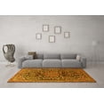 thumbnail image 3 of Ahgly Company Machine Washable Indoor Rectangle Persian Yellow Traditional Area Rugs, 2' x 4', 3 of 4