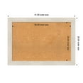 thumbnail image 2 of Amanti Art Natural Cork Board Wood Framed Hardwood White Wash Bulletin Board 41 in. x 29 in., 2 of 8