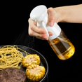 thumbnail image 1 of Pulverizador de aceite blanco, pulverizador de aceite de oliva, pulverizador de vinagre y aceite, dispensador para alimentos, cocina, barbacoa, 210 ml, 1 of 5