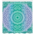 thumbnail image 3 of Ambesonne Ethnic Shower Curtain, Mandala Geometric, 69"Wx70"L, Purple Green, 3 of 3