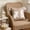 Coffee, variant on Easter Bunny Throw Pillow with White Embroidered Bunnies, Floral Accents and Corner Tassels, Decorative Cushion for Sofa, Bed, Living Room, and Spring Home Decor 18x18in