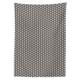 thumbnail image 2 of Retro Tablecloth, Geometric Hexagonal Minimalist Octagonal Abstract Grid Hipster Urban Illustration, Rectangle Satin Table Cover for Dining Room and Kitchen, 60" X 90", Black Ivory, by Ambesonne, 2 of 2