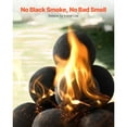 thumbnail image 2 of KFFKFF Ceramic Fire Balls, 4-Inch Set of 12 Round Stones, Reusable Lava Rocks for Indoor and Outdoor Use, Decorative Fire Pit Accessories for Gas/Propane Fireplaces, Stoves, Patios, Camping, Black, 2 of 9