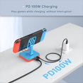 thumbnail image 2 of Concentrador USB-C con Soporte Ajustable , Puertos de Carga USB 2.0 PD de 100 W, Estación de Acoplamiento Giratoria Plegable para ., 2 of 5