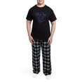 thumbnail image 5 of CafePress - Whale Sahrk Blue Spiral Men's Dark Pajamas - Men's Dark Loose Fit Cotton Pajama Set, 5 of 7