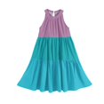 thumbnail image 4 of Girl's Dresses Sleeveless Tiered Swing A-Line Cute Midi Casual Sundress, 4 of 6